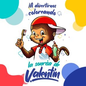 Libro para colorear - La Sonrisa de Valentín